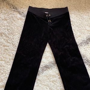 Juicy Couture- velour black sweats